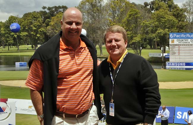 Henrique Lavie e Jack Warfield, reunidos em Bogotá para mudar a sorte do golfe na América Latina: 