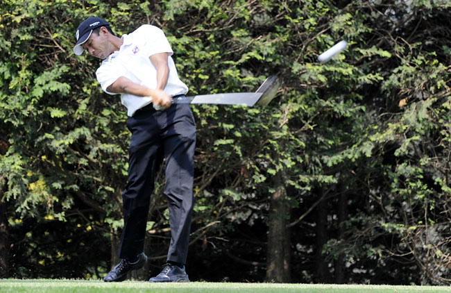 Sadao KImura: liderando o Aberto de Golfe do São Fernando desde o primeiro dia