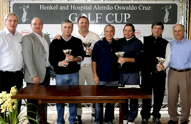 Equipe campeã da Henkel - Hospital Alemão Oswaldo Cruz Golf Cup