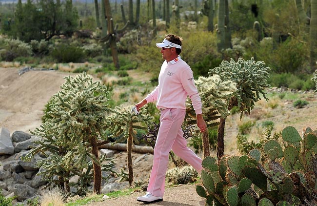 Ian Poulter, o campeão de 2009, na volta final do Match Play de golfe, no Ritz-Carlton Golf Club