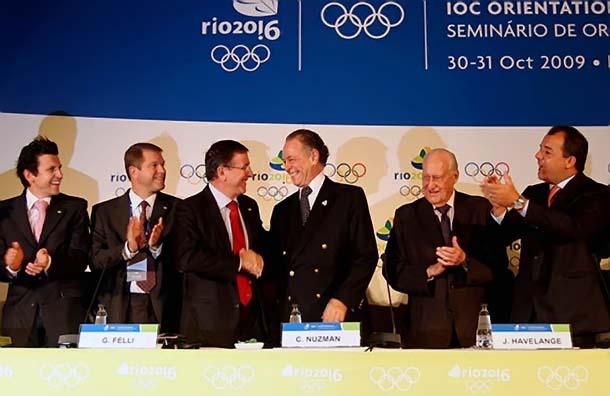 Antony Scanlon, o novo comandante do golfe olímpico, integrou a equipe do IOC em outubro de 2009, no Rio. Foto cortesia: Rio2016/Wander Roberto