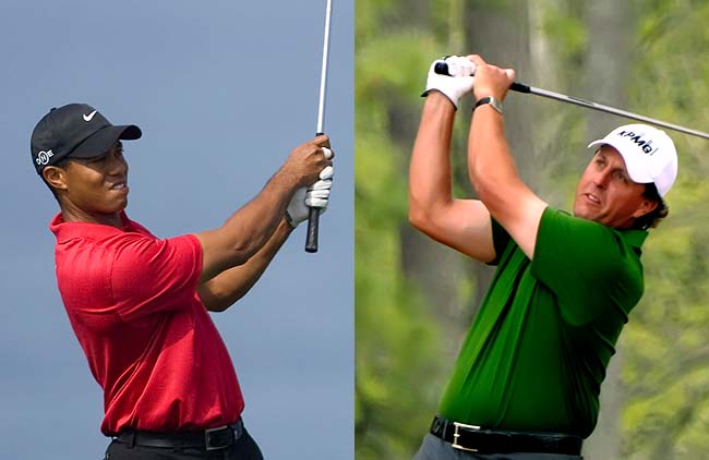 Woods e Mickelson jogam golfe juntos mais uma vez: Phil foi melhor nas duas útlimas vezes