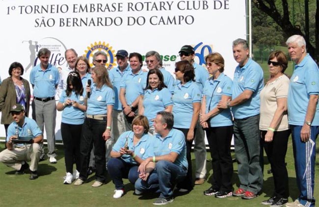 Rotarianos de São Bernardo do Campo: lançando campanha Pé Quente 2012, com torneio de golfe