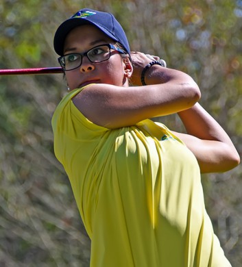 Lauren Grinberg durante segunda volta do Juvenil de Inverno, a caminho de seu melhor resultado em muitos meses. Foto: Thais Pastor